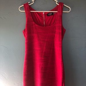 GUESS red, stunning bodycon dress.